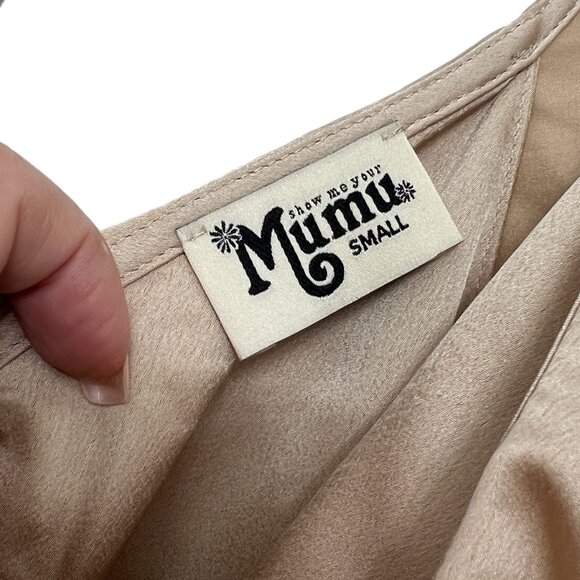 Show Me Your Mumu Samantha Sleeveless high low Ruffle Wrap Dress women's size S - Picture 4 of 8